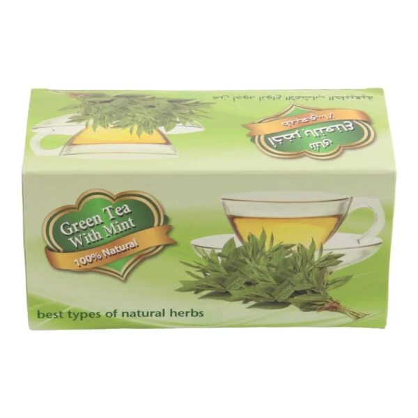 Green tea with mint bags 25*2gm (12 packs) - Image 2