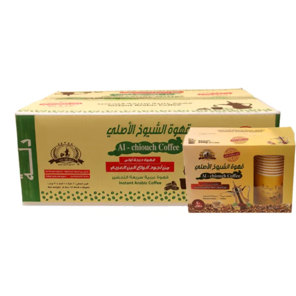 Al-Shuyoukh instant coffee with cups 10*30 g (6 bags) carton