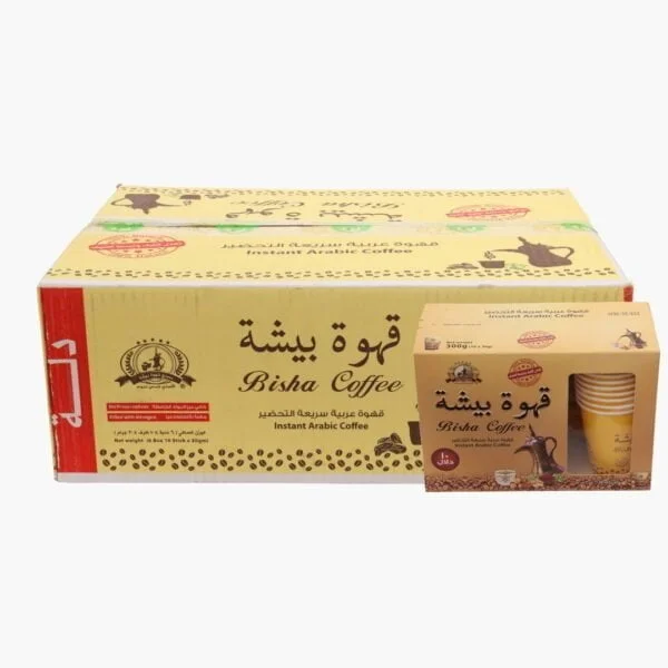 Bisha Instant Coffee With Cups 10*30gm (6 bags) Box