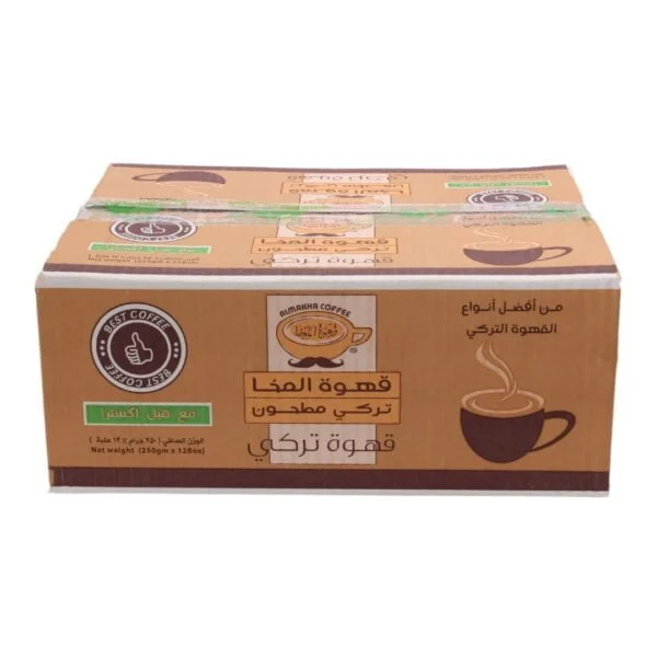 Mocha ground Turkish coffee with cardamom extra 250 g (12 packs) carton - Image 2